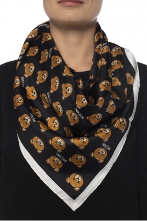 Patterned silk scarf, zdjęcie 2 Patterned silk scarf od Moschino
